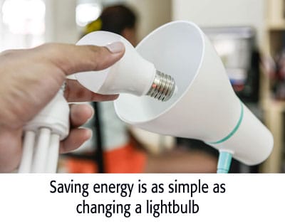 Saving energy is as easy as screwing in a lightbulb